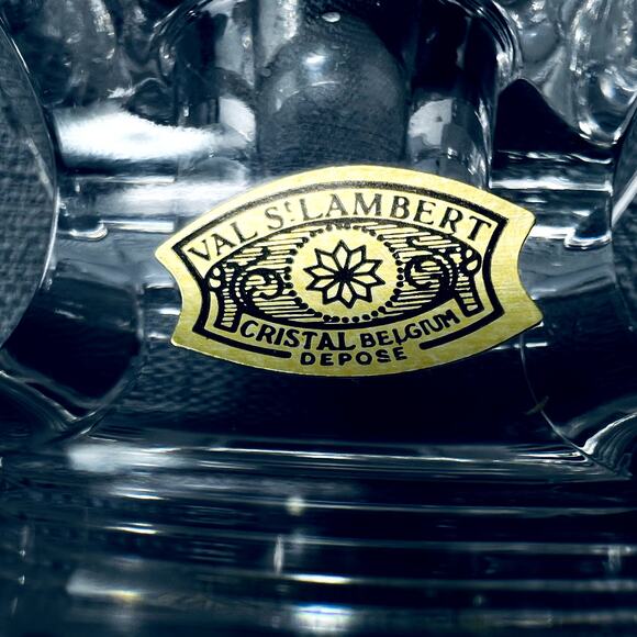 Val St Lambert Crystal Laslo Metropolis Candlestick Candle Holder Glass Decor - Picture 2 of 15